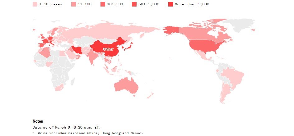 全球最新疫情实时动态查询