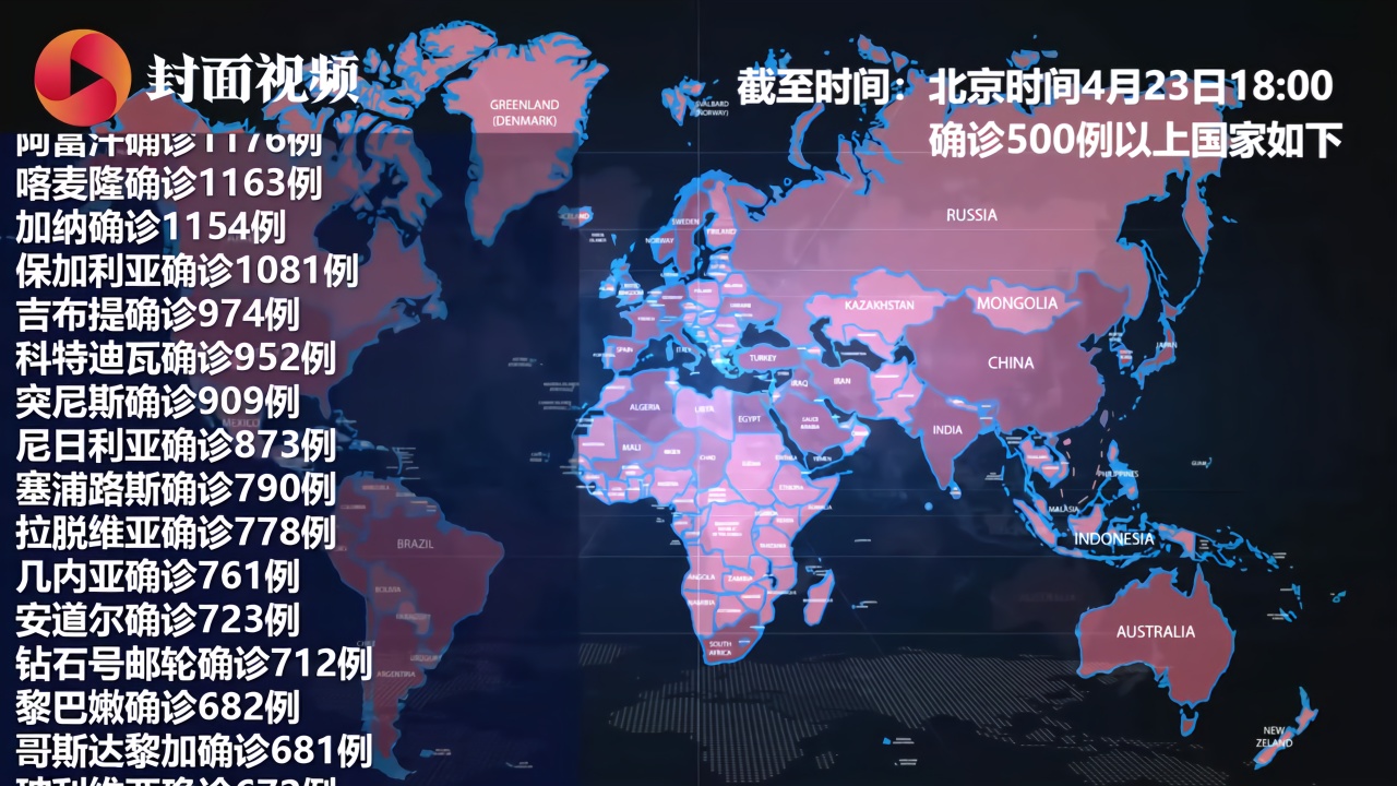 疫情最新情况，地图实时更新查询，掌握全球动态