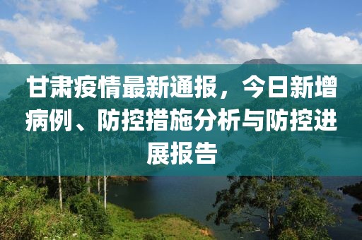 甘肃疫情最新情况，今日新增病例及防控措施全面解析