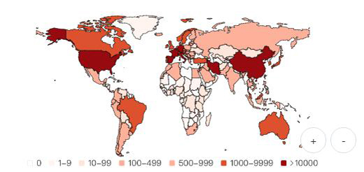 最新疫情死亡病例分布图揭示全球疫情新动态